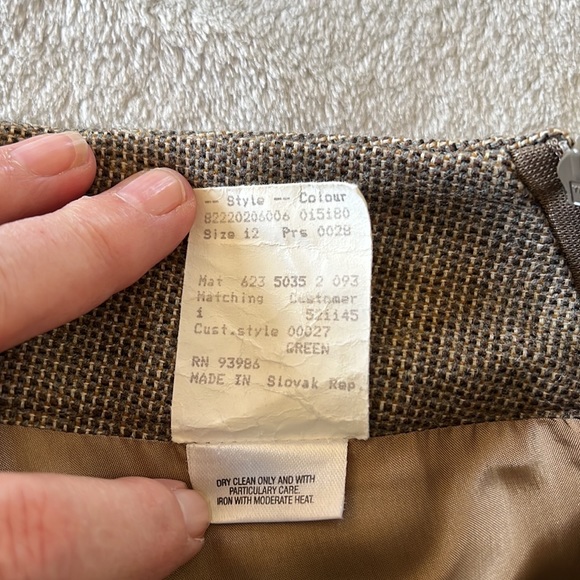 Adrienne Vittadini Women's Tweed Straight Leg Trousers Pants Pockets Lined FLAW - Picture 9 of 12